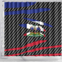 Haiti Beast Shower Curtain Ripped Flag Graphic - Wonder Print Shop