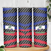 Haiti Beast Skinny Tumbler Ripped Flag Graphic - Wonder Print Shop