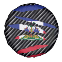 Haiti Beast Spare Tire Cover Ripped Flag Graphic - Wonder Print Shop