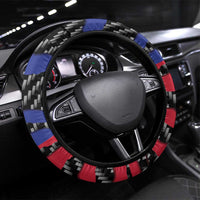 Haiti Beast Steering Wheel Cover Ripped Flag Graphic - Wonder Print Shop
