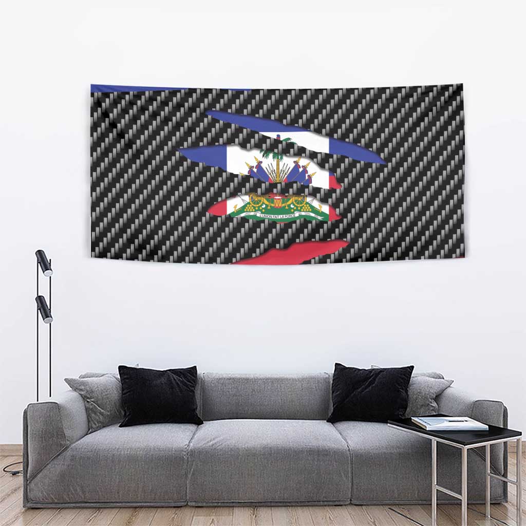 Haiti Beast Tapestry Ripped Flag Graphic - Wonder Print Shop