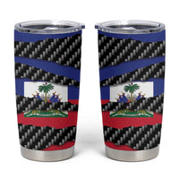 Haiti Beast Tumbler Cup Ripped Flag Graphic - Wonder Print Shop