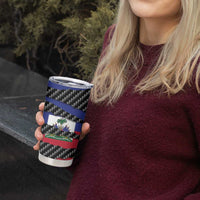 Haiti Beast Tumbler Cup Ripped Flag Graphic - Wonder Print Shop