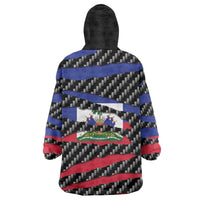 Haiti Beast Wearable Blanket Hoodie Ripped Flag Graphic - Wonder Print Shop