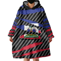 Haiti Beast Wearable Blanket Hoodie Ripped Flag Graphic - Wonder Print Shop