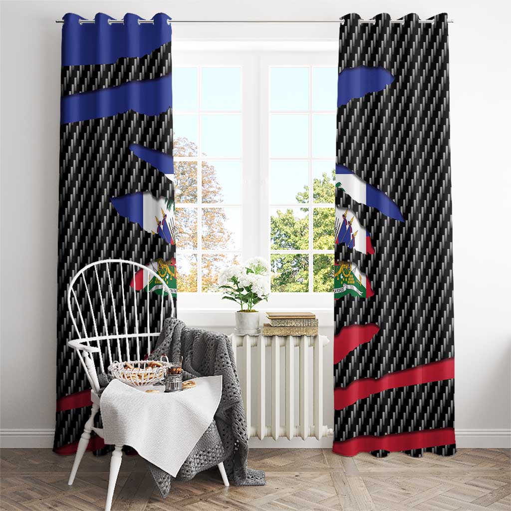 Haiti Beast Window Curtain Ripped Flag Graphic - Wonder Print Shop