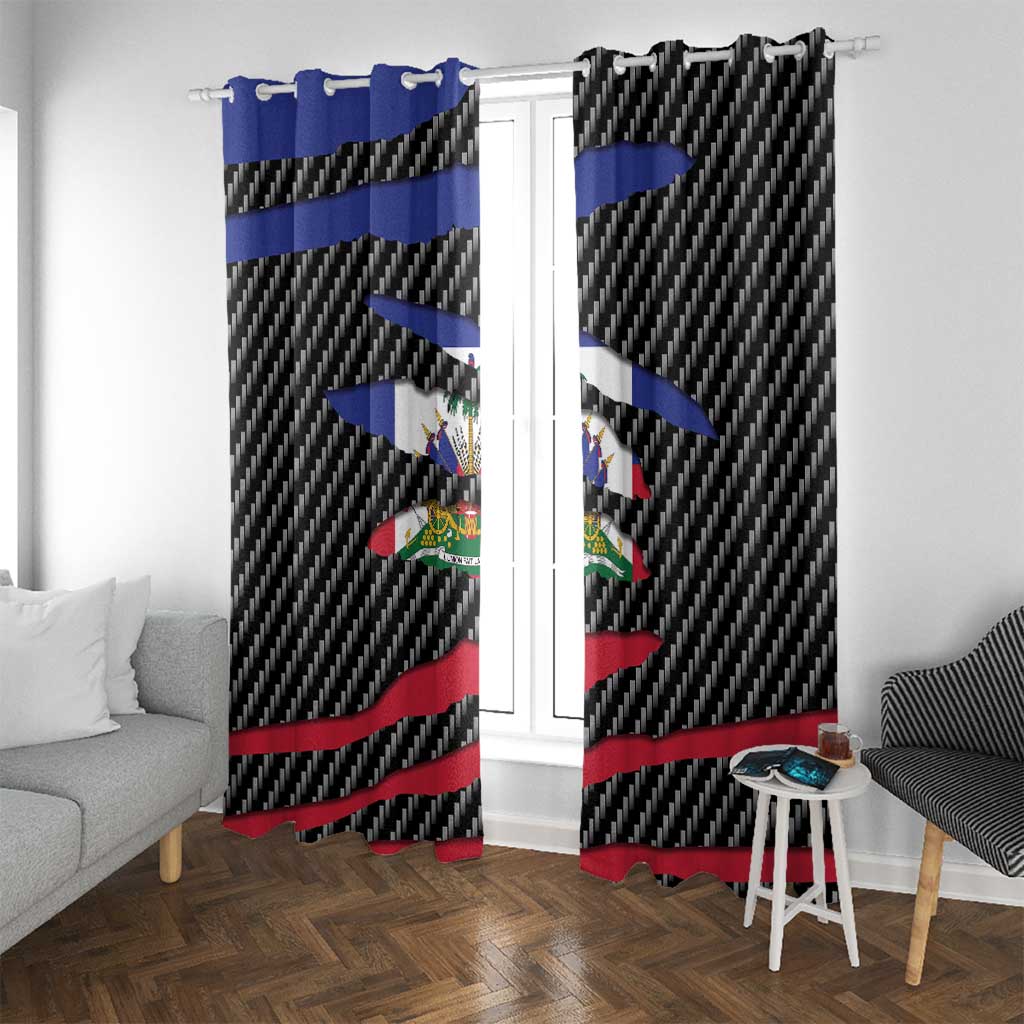 Haiti Beast Window Curtain Ripped Flag Graphic - Wonder Print Shop