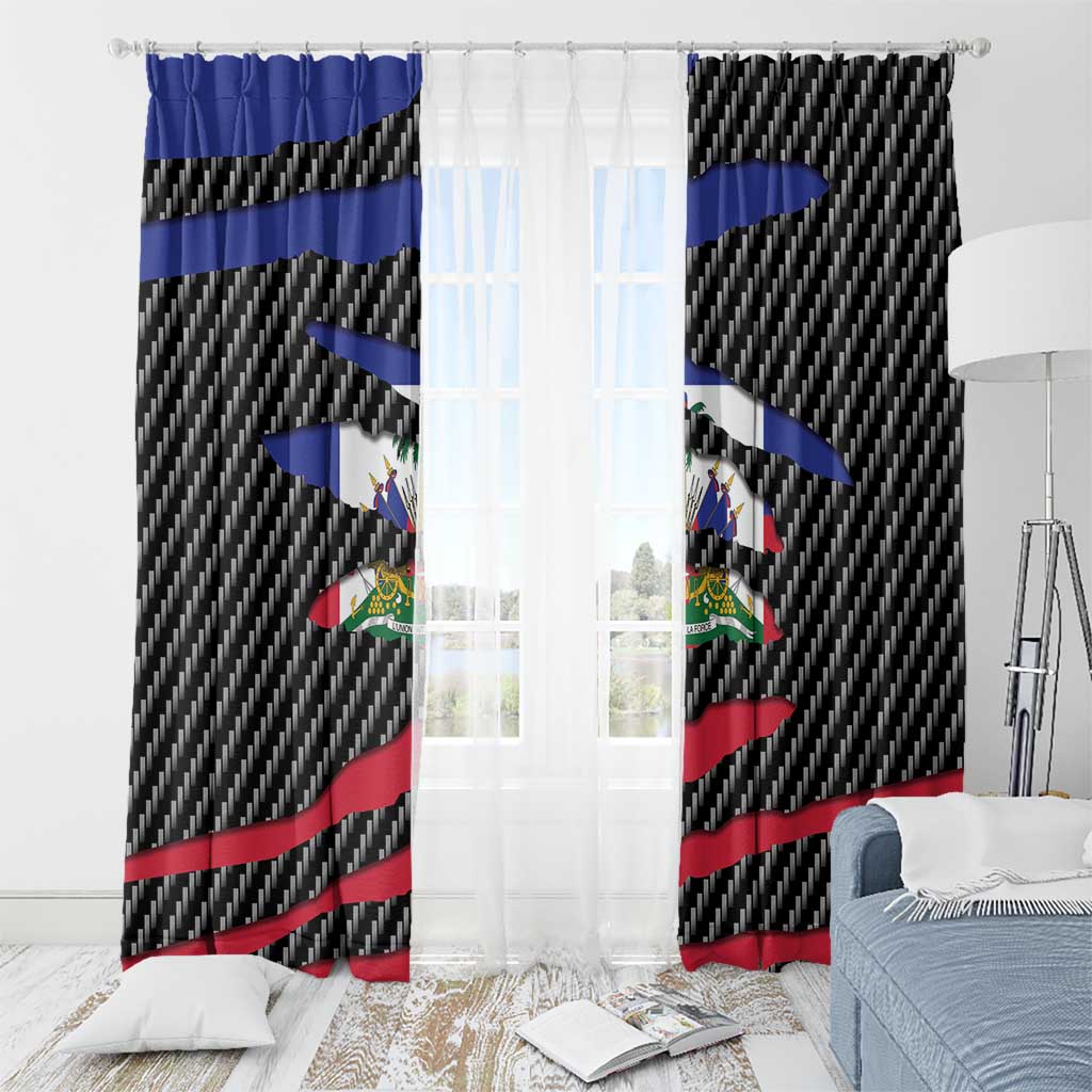Haiti Beast Window Curtain Ripped Flag Graphic - Wonder Print Shop