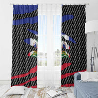 Haiti Beast Window Curtain Ripped Flag Graphic - Wonder Print Shop