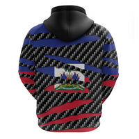 Haiti Beast Zip Hoodie Ripped Flag Graphic - Wonder Print Shop