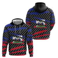 Haiti Beast Zip Hoodie Ripped Flag Graphic - Wonder Print Shop