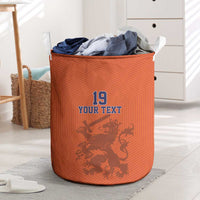 Custom World Football 2026 Netherlands Laundry Basket Holland Oranje Dutch Lion - Wonder Print Shop