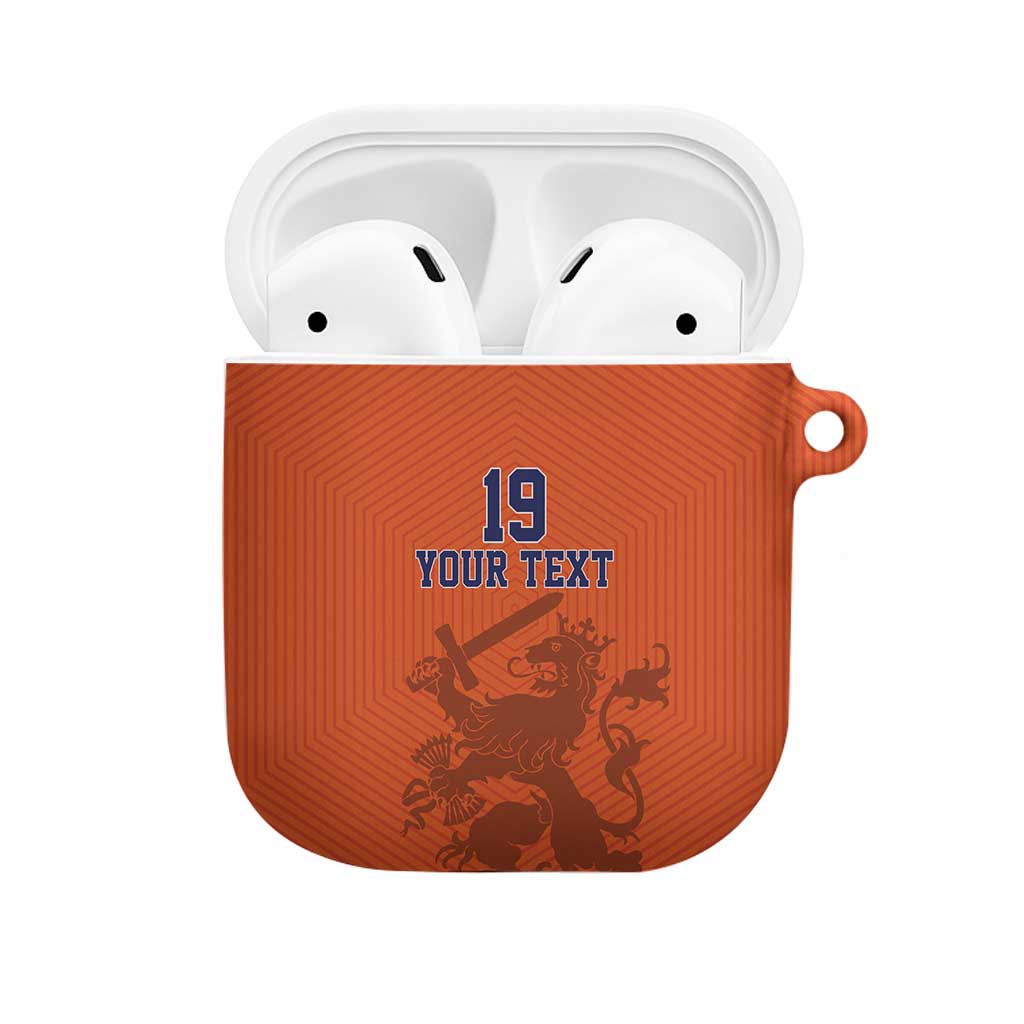 Custom World Football 2026 Netherlands AirPods Case Holland Oranje Dutch Lion - Wonder Print Shop