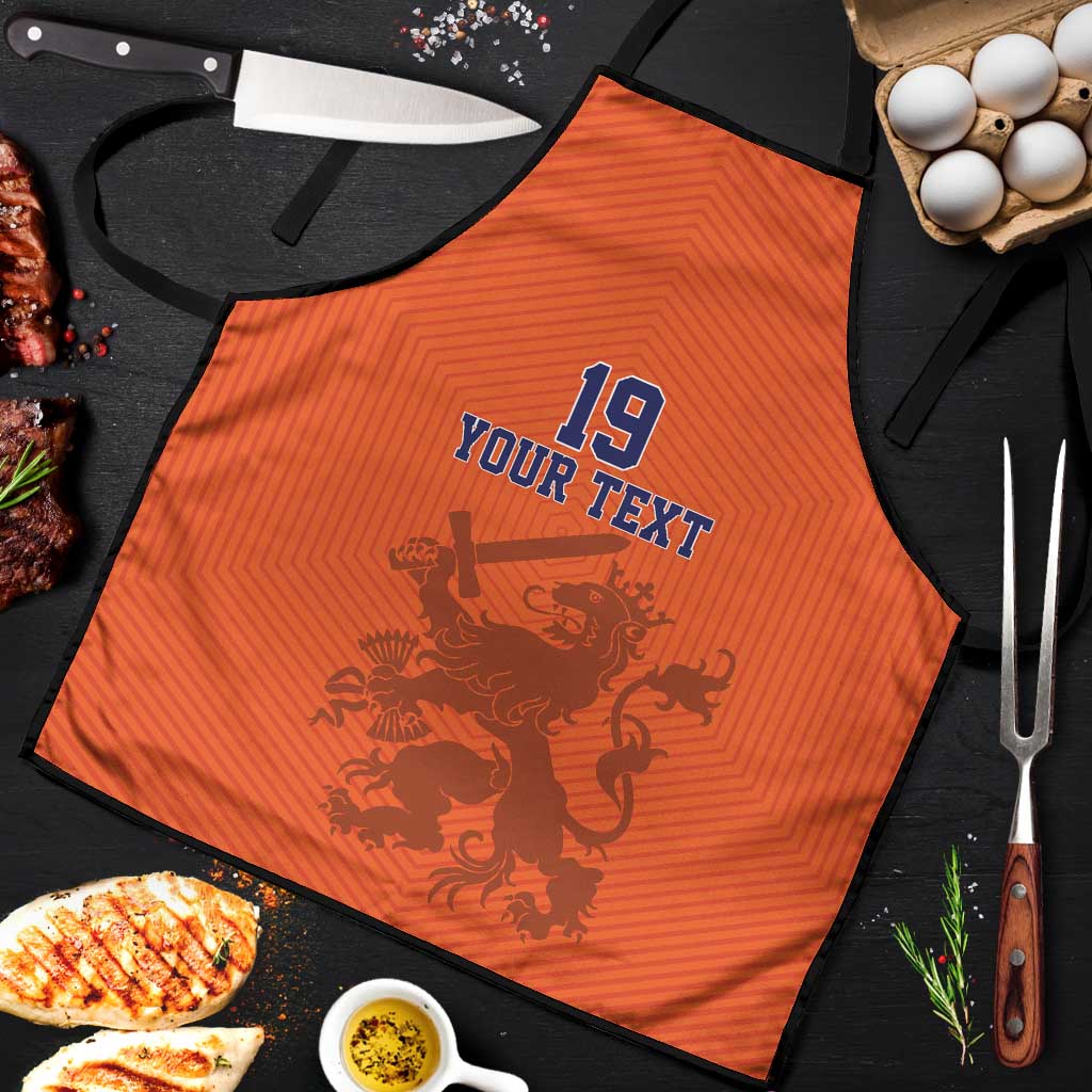 Custom World Football 2026 Netherlands Apron Holland Oranje Dutch Lion - Wonder Print Shop