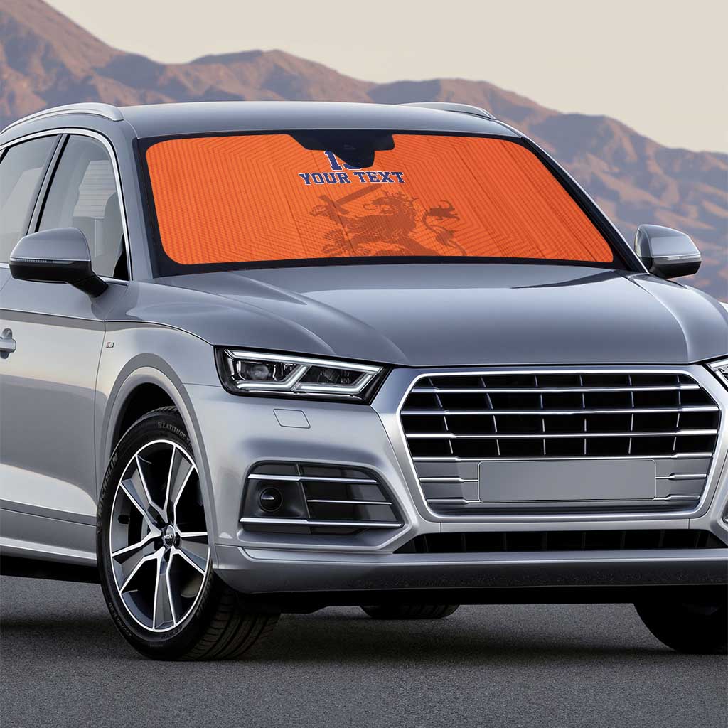 Custom World Football 2026 Netherlands Auto Sun Shade Holland Oranje Dutch Lion - Wonder Print Shop