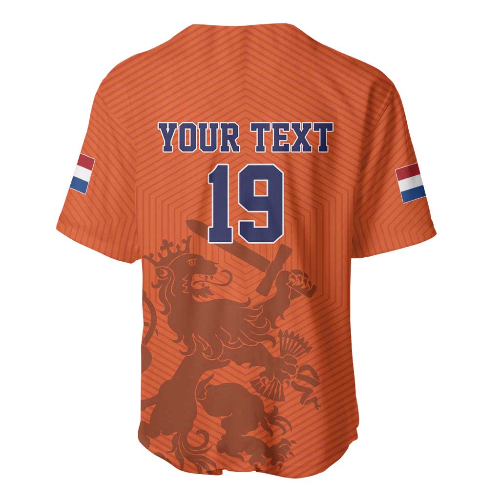 Custom World Football 2026 Netherlands Baseball Jersey Holland Oranje Dutch Lion - Wonder Print Shop