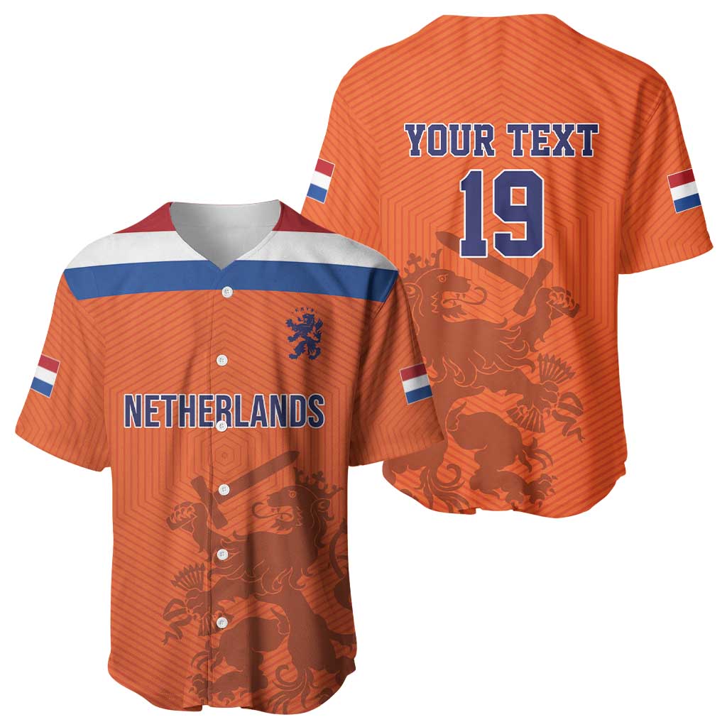 Custom World Football 2026 Netherlands Baseball Jersey Holland Oranje Dutch Lion - Wonder Print Shop