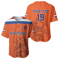 Custom World Football 2026 Netherlands Baseball Jersey Holland Oranje Dutch Lion - Wonder Print Shop