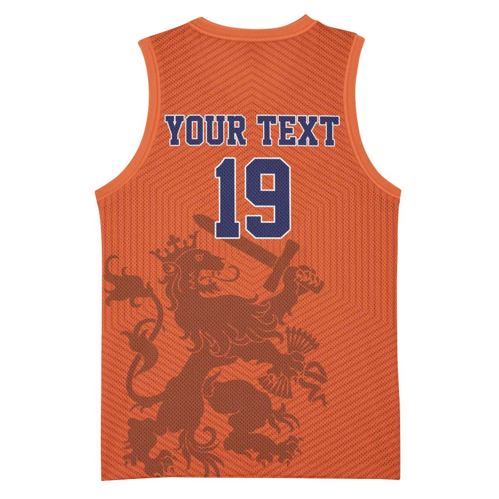 Custom World Football 2026 Netherlands Basketball Jersey Holland Oranje Dutch Lion - Wonder Print Shop