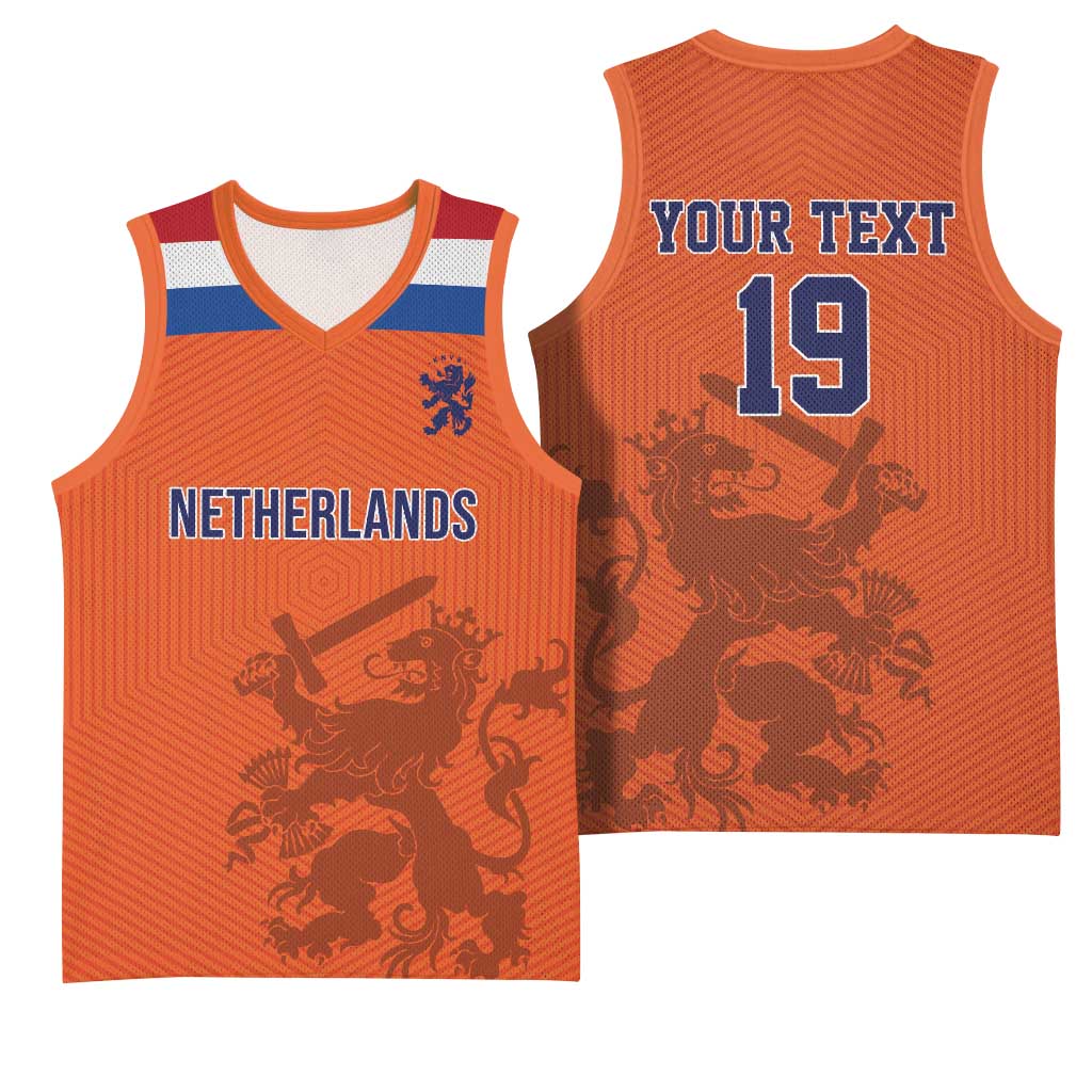 Custom World Football 2026 Netherlands Basketball Jersey Holland Oranje Dutch Lion - Wonder Print Shop