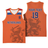 Custom World Football 2026 Netherlands Basketball Jersey Holland Oranje Dutch Lion - Wonder Print Shop