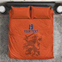 Custom World Football 2026 Netherlands Bedding Set Holland Oranje Dutch Lion - Wonder Print Shop