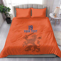 Custom World Football 2026 Netherlands Bedding Set Holland Oranje Dutch Lion - Wonder Print Shop