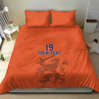 Custom World Football 2026 Netherlands Bedding Set Holland Oranje Dutch Lion - Wonder Print Shop