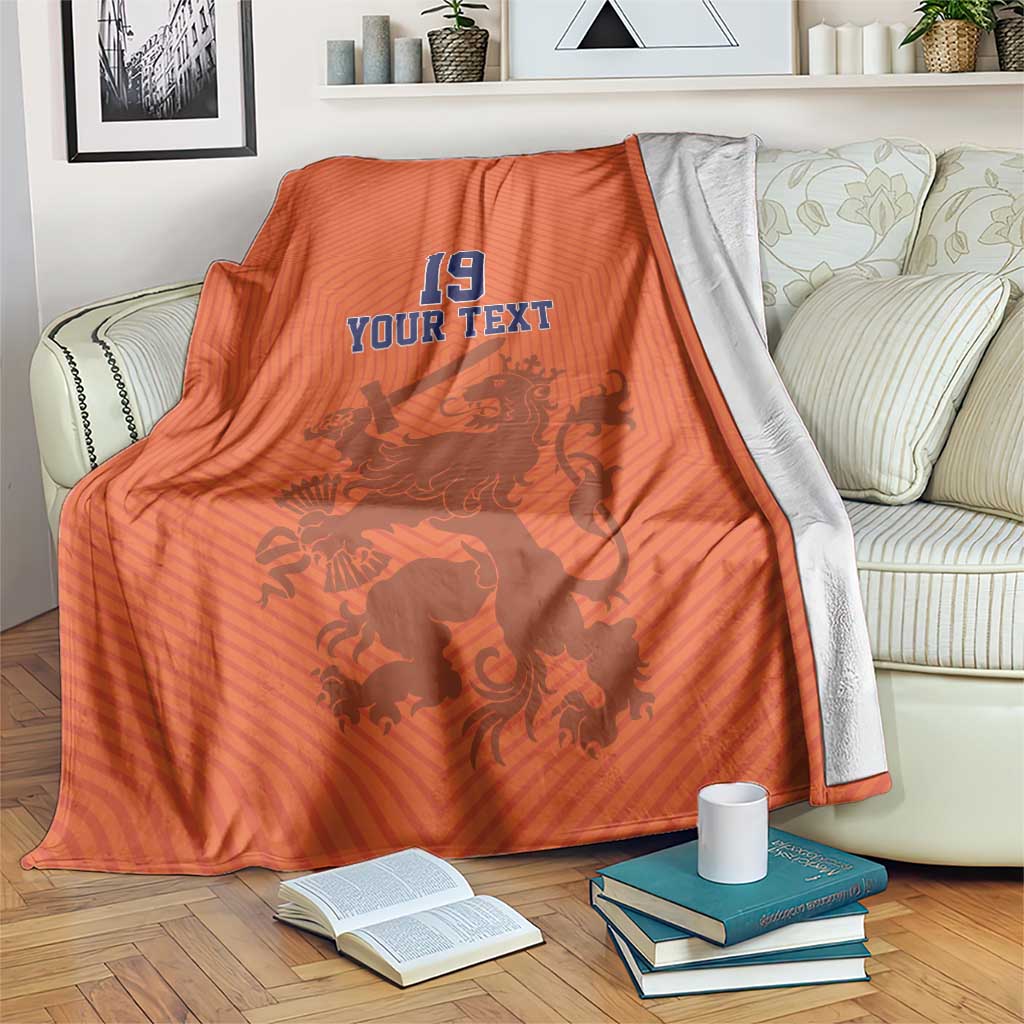Custom World Football 2026 Netherlands Blanket Holland Oranje Dutch Lion - Wonder Print Shop