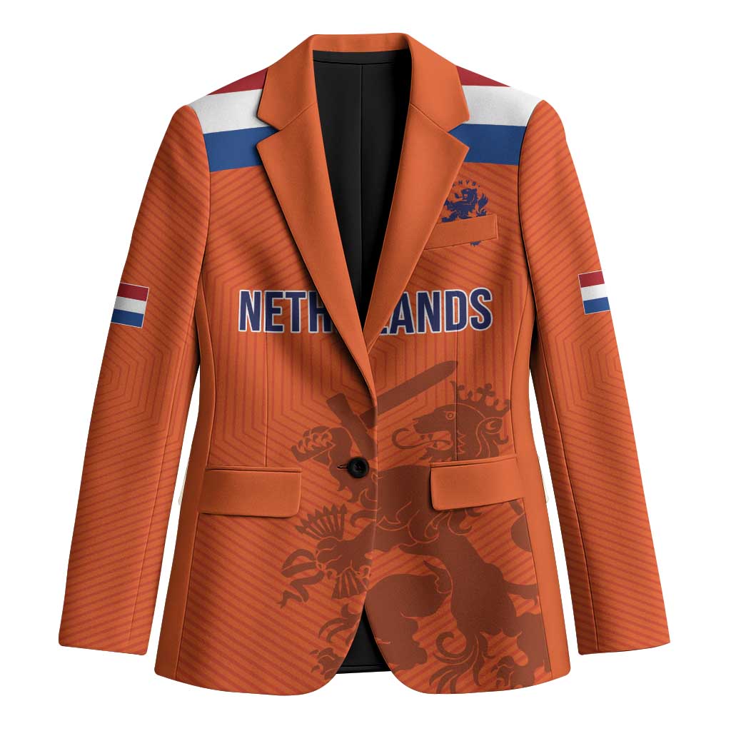 Custom World Football 2026 Netherlands Blazer Holland Oranje Dutch Lion - Wonder Print Shop