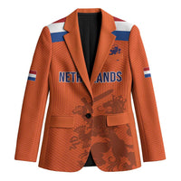 Custom World Football 2026 Netherlands Blazer Holland Oranje Dutch Lion - Wonder Print Shop