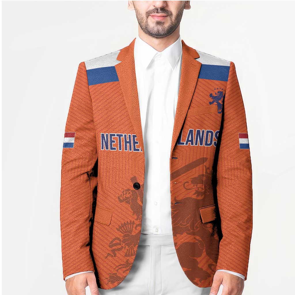 Custom World Football 2026 Netherlands Blazer Holland Oranje Dutch Lion - Wonder Print Shop