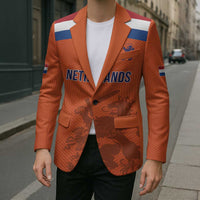 Custom World Football 2026 Netherlands Blazer Holland Oranje Dutch Lion - Wonder Print Shop