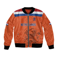 Custom World Football 2026 Netherlands Bomber Jacket Holland Oranje Dutch Lion - Wonder Print Shop