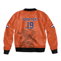 Custom World Football 2026 Netherlands Bomber Jacket Holland Oranje Dutch Lion - Wonder Print Shop