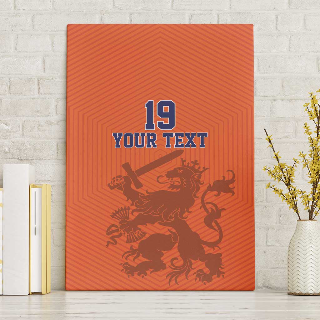Custom World Football 2026 Netherlands Canvas Wall Art Holland Oranje Dutch Lion - Wonder Print Shop
