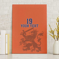 Custom World Football 2026 Netherlands Canvas Wall Art Holland Oranje Dutch Lion - Wonder Print Shop
