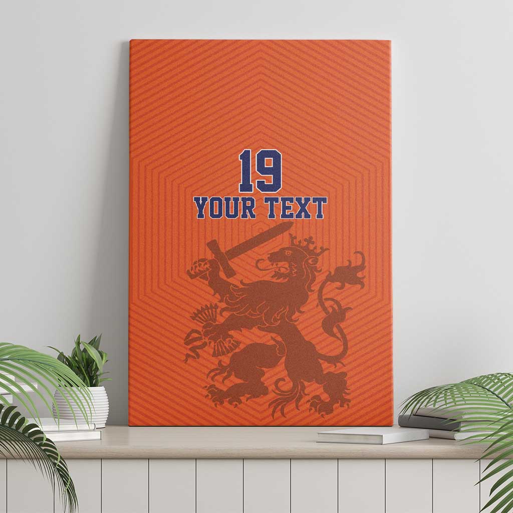 Custom World Football 2026 Netherlands Canvas Wall Art Holland Oranje Dutch Lion - Wonder Print Shop