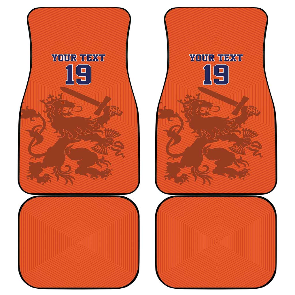 Custom World Football 2026 Netherlands Car Mats Holland Oranje Dutch Lion - Wonder Print Shop