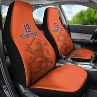 Custom World Football 2026 Netherlands Car Seat Cover Holland Oranje Dutch Lion - Wonder Print Shop