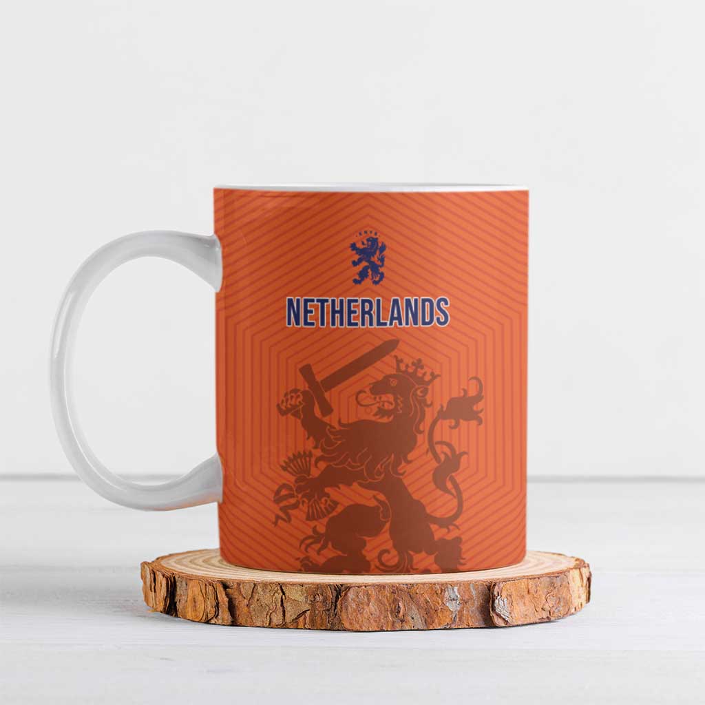 Custom World Football 2026 Netherlands Ceramic Mug Holland Oranje Dutch Lion - Wonder Print Shop