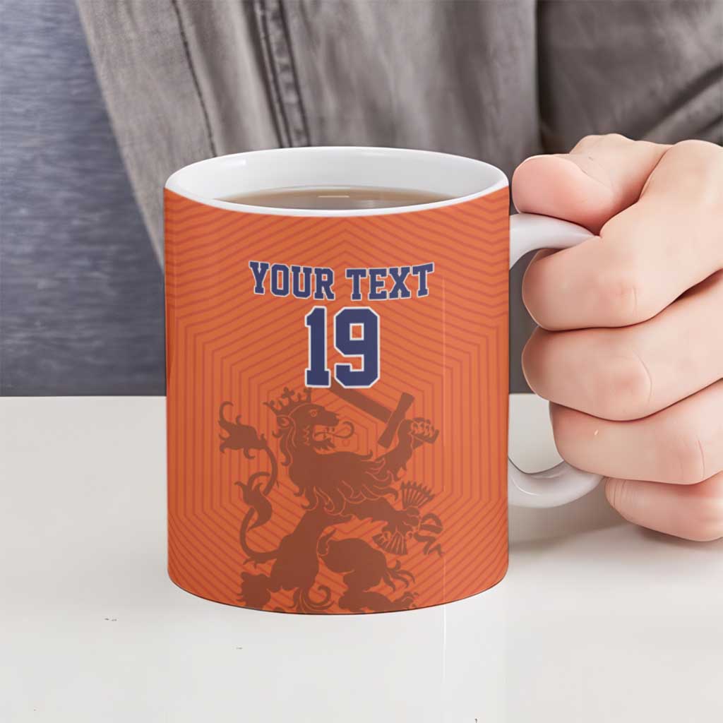 Custom World Football 2026 Netherlands Ceramic Mug Holland Oranje Dutch Lion - Wonder Print Shop