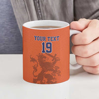 Custom World Football 2026 Netherlands Ceramic Mug Holland Oranje Dutch Lion - Wonder Print Shop