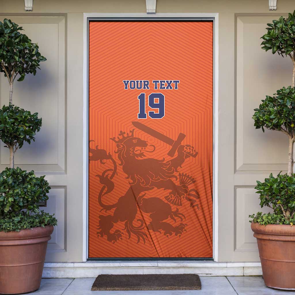 Custom World Football 2026 Netherlands Door Cover Holland Oranje Dutch Lion - Wonder Print Shop