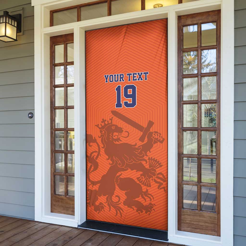 Custom World Football 2026 Netherlands Door Cover Holland Oranje Dutch Lion - Wonder Print Shop