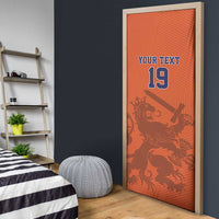 Custom World Football 2026 Netherlands Door Cover Holland Oranje Dutch Lion - Wonder Print Shop