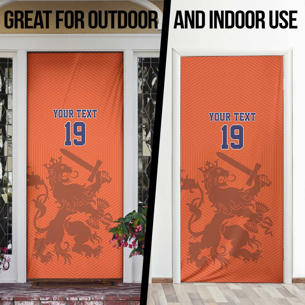 Custom World Football 2026 Netherlands Door Cover Holland Oranje Dutch Lion - Wonder Print Shop