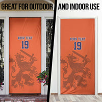 Custom World Football 2026 Netherlands Door Cover Holland Oranje Dutch Lion - Wonder Print Shop