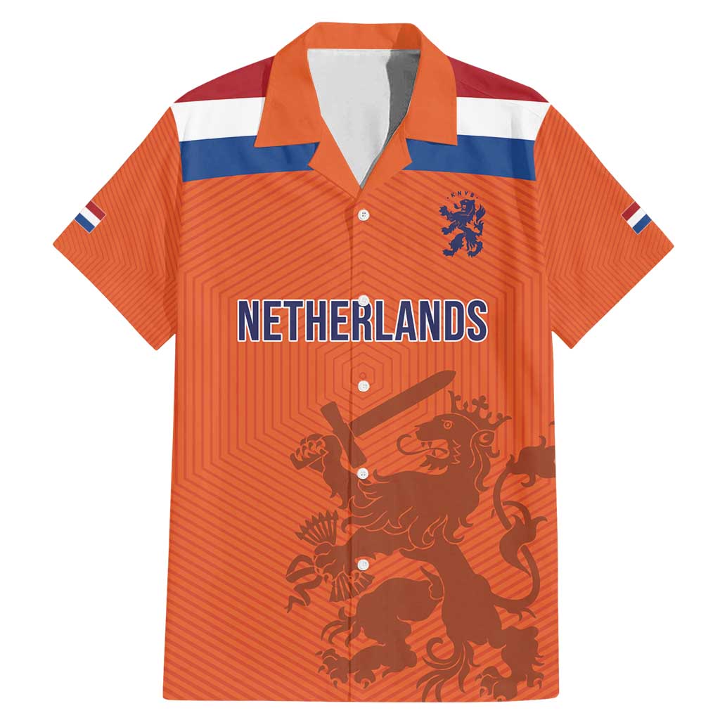 Custom World Football 2026 Netherlands Family Matching Mermaid Dress and Hawaiian Shirt Holland Oranje Dutch Lion - Wonder Print Shop