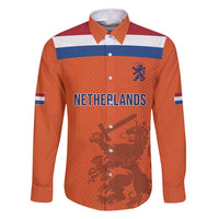 Custom World Football 2026 Netherlands Family Matching Off Shoulder Maxi Dress and Hawaiian Shirt Holland Oranje Dutch Lion - Wonder Print Shop